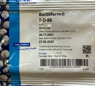 Hansen Bactoferm Starterkultur  |  Typ T-D-66 Btl. 25 g